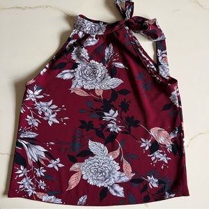 Floral Papermoon Tie Top